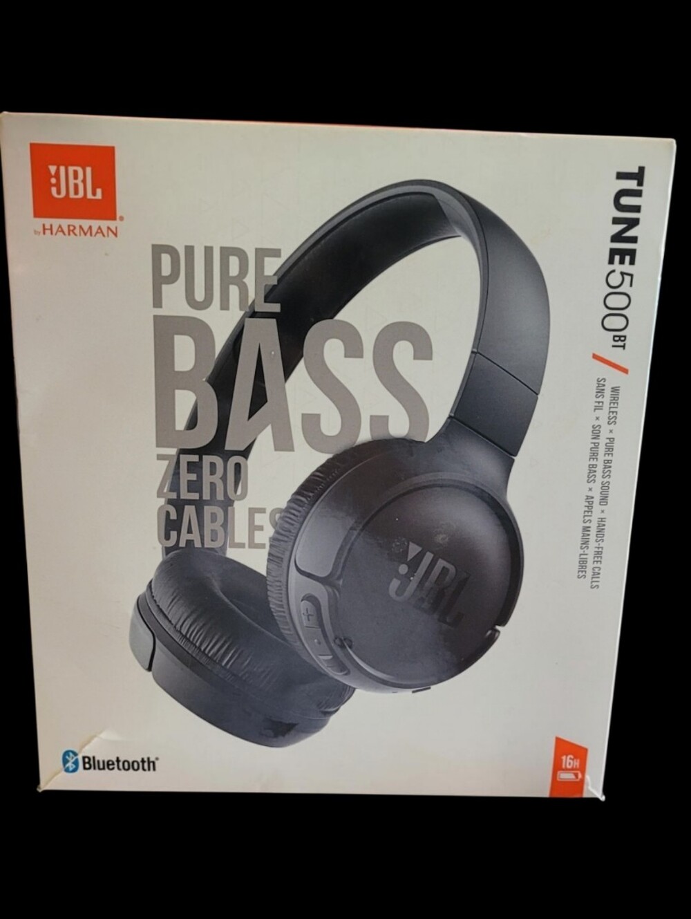JBL Tune500 BT Pure Bass Zero Cable Wireless Headphones
